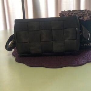 Harveys Chocolate Seatbelt Woven Fanny Pack